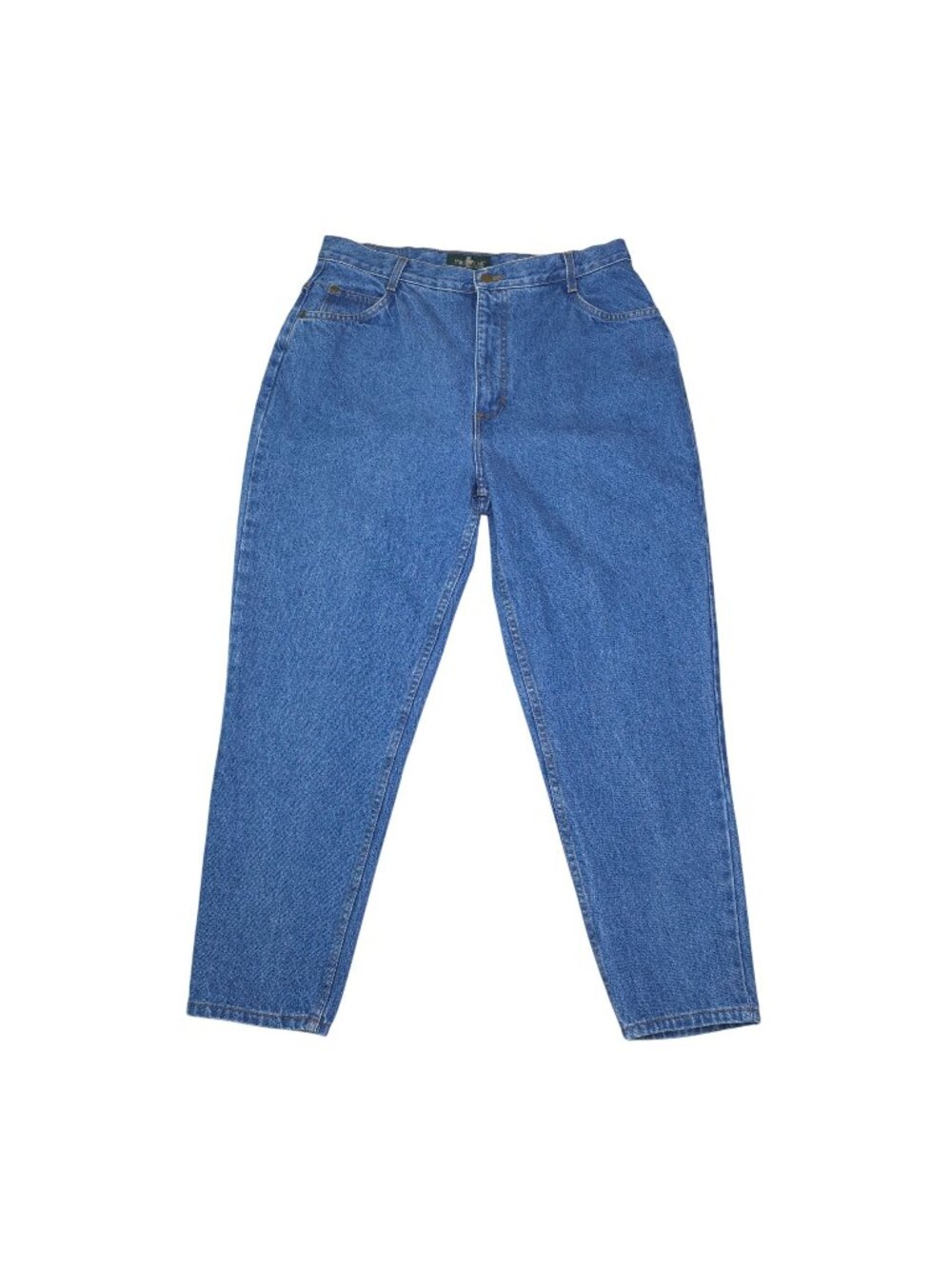 Vintage Hunt Club Womens High-Waisted Denim Jeans 90s 18WP USA-Made 100% Cotton